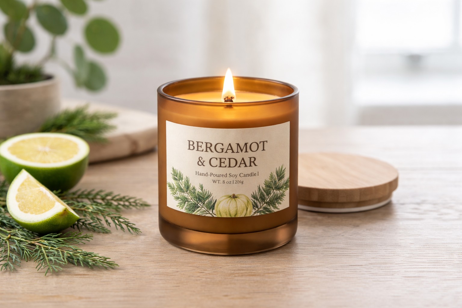 Bergamot & Cedar, 8oz
